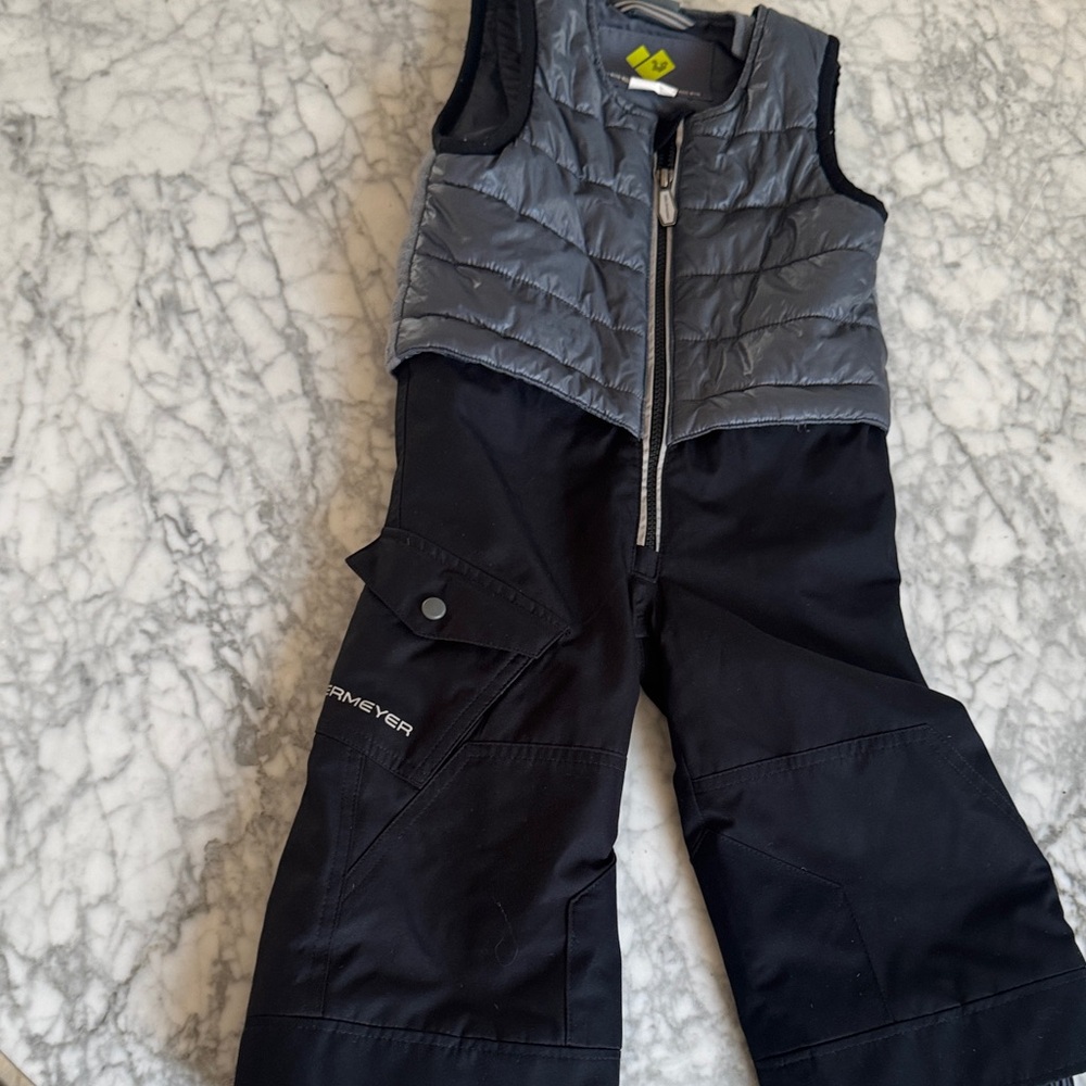 Obermeyer Kids Black and Gray Overalls